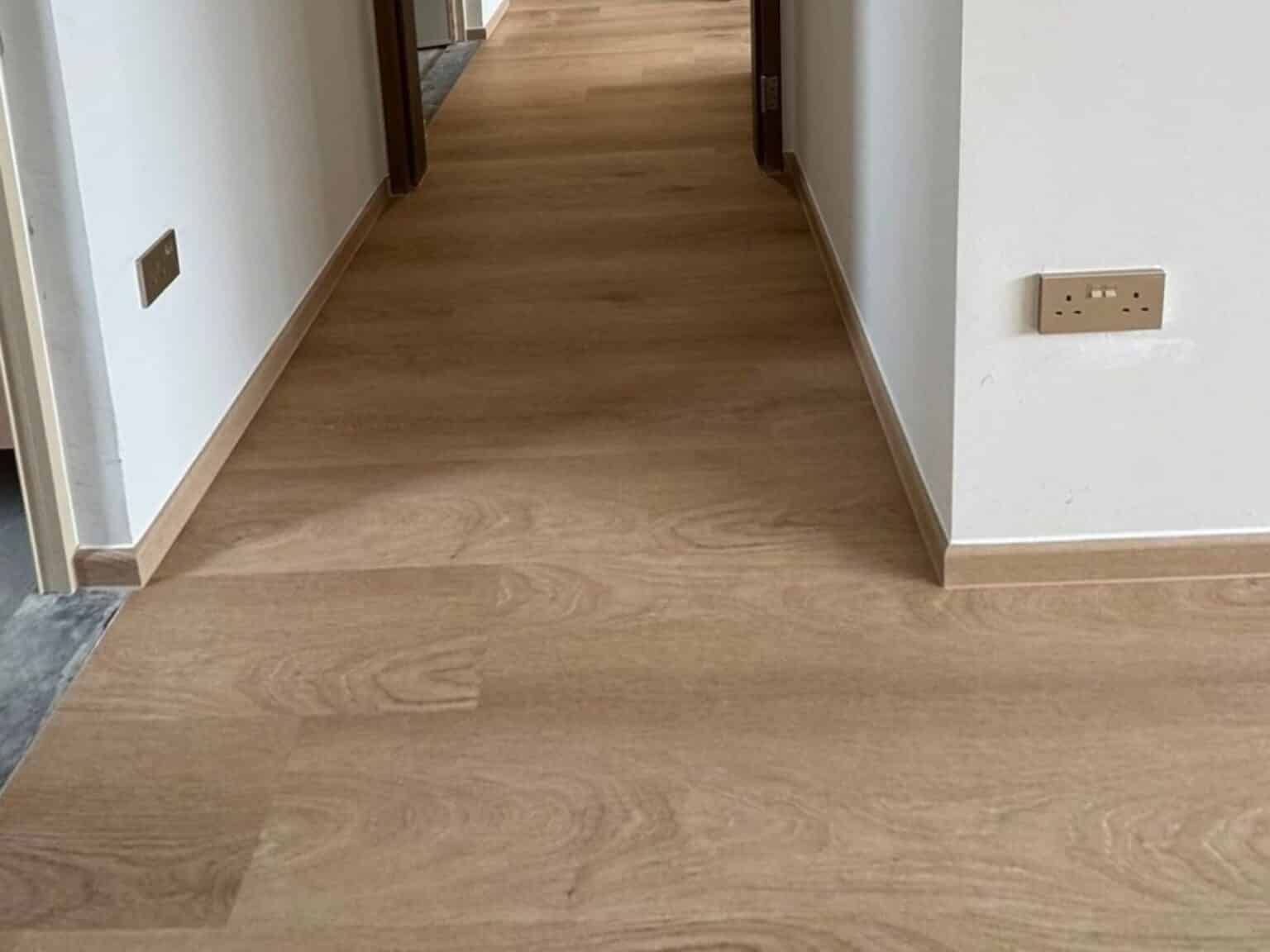 Cypress Oak vinyl flooring in a hallway