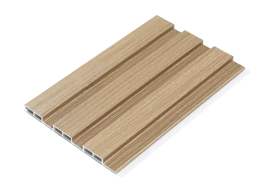 Ridges fluted panel profile in Almond